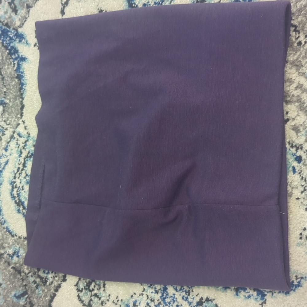 A purple skirt